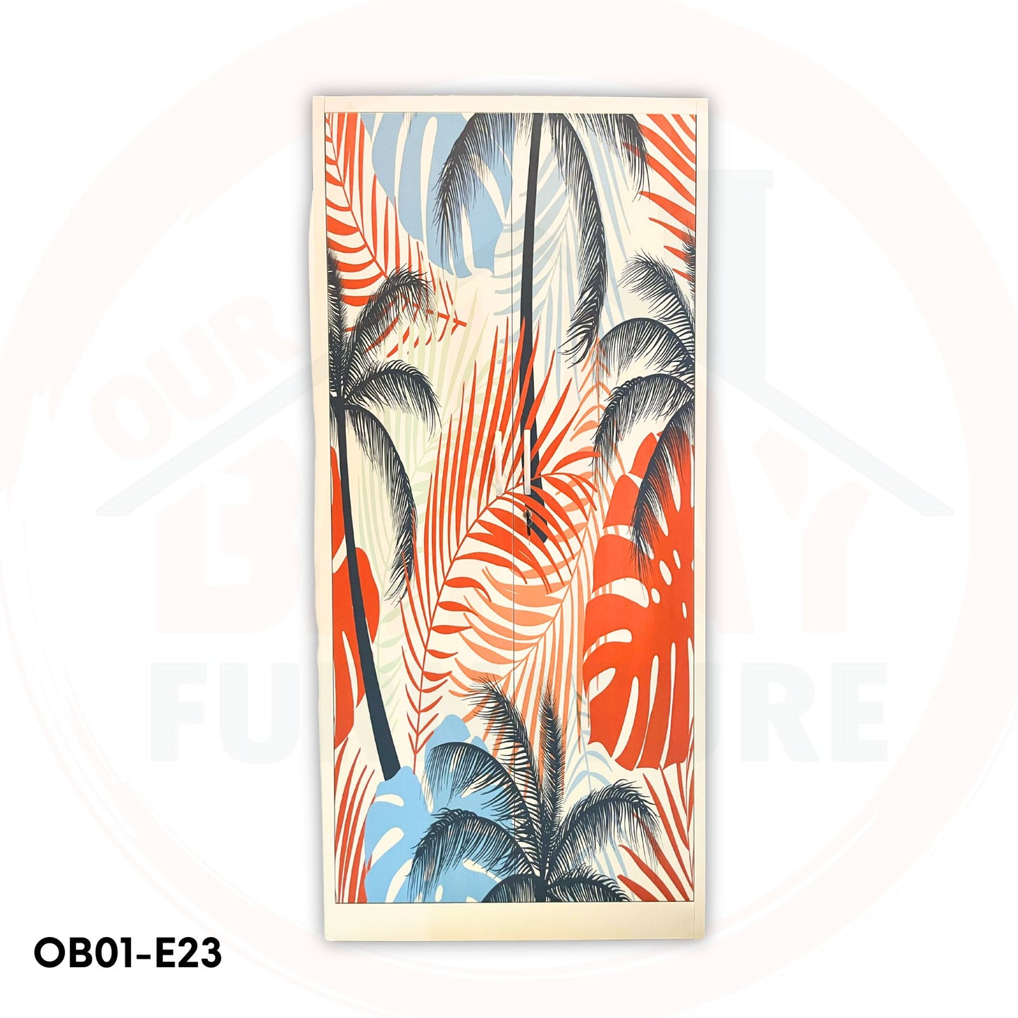 OB01-E23 Metal Steel Cabinet / Wardrobe | 2 Swing Door