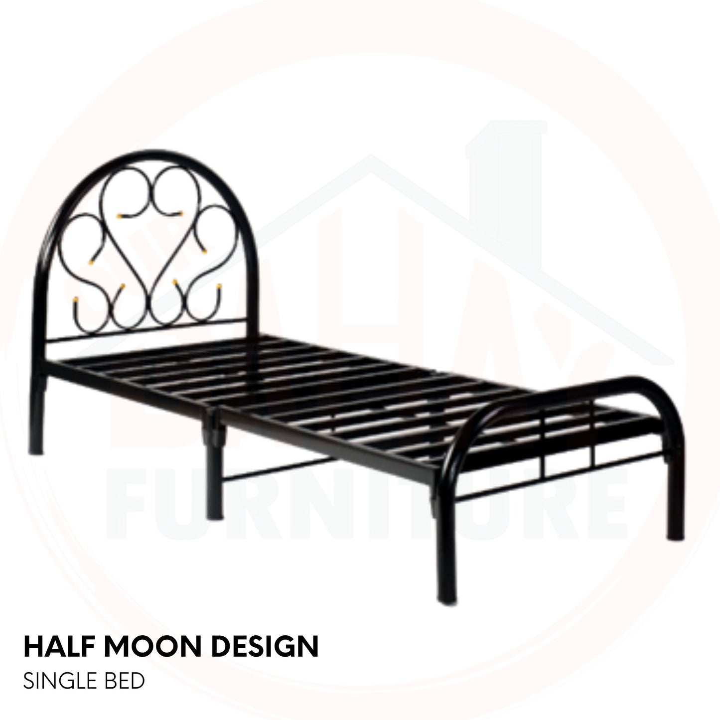 Half Moon Steel Bed Frame