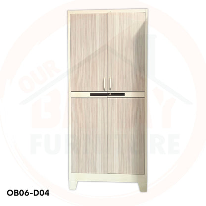 OB06-D04 Metal Steel Cabinet / Wardrobe | 2 Swing Door