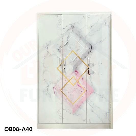 OB08-A40 Metal Steel Cabinet / Wardrobe | 3 Swing Door