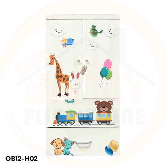 OB12-H02 Metal Steel Cabinet / Wardrobe | 2 Swing Door