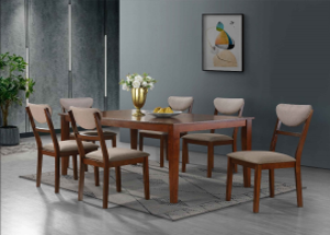DS-4372 6-Seater Dining Set | Malaysian Wood
