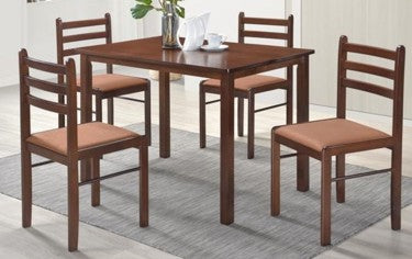 DS-117SQ 4-Seater Dining Set | Malaysian Wood